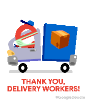 Thank You Delivery Workers Essential Employee Sticker - Thank You Delivery Workers Essential Employee Delivery Stickers