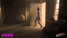 Close The Door Getting Chased GIF - Close The Door Getting Chased Run Inside GIFs