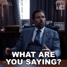 What Are You Saying Hunter Franklin GIF - What Are You Saying Hunter Franklin The Oval GIFs