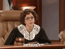 Be Quiet Judge GIF - Be Quiet Judge Silence GIFs