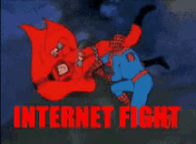 internet fight internetfight spiderman