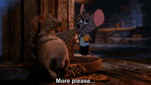 More Please Chip N Dale Rescue Rangers GIF - More Please Chip N Dale Rescue Rangers Rat GIFs