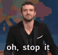 Oh, Stop It GIF - Stop It Justin Timberlake Oh GIFs