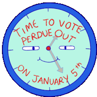 Time To Vote Perdue Out Clock Sticker - Time To Vote Perdue Out Perdue Clock Stickers