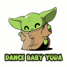 Dance Baby Yoda Babyyodadance GIF - Dance Baby Yoda Babyyodadance Baby Yoda Happy GIFs