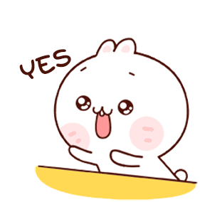 Cute Yes Sticker - Cute Yes Rabbit Stickers