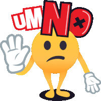 Um No Smiley Guy Sticker - Um No Smiley Guy Joypixels Stickers