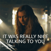 It Was Really Nice Talking To You Autumn GIF - It Was Really Nice Talking To You Autumn Imogen Poots GIFs