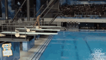 Olympic Diving Fron Flip Dive GIF - Olympic Diving Fron Flip Dive Exhibition GIFs