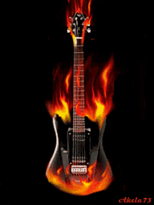 Guitar Fire GIF - Guitar Fire Flames GIFs