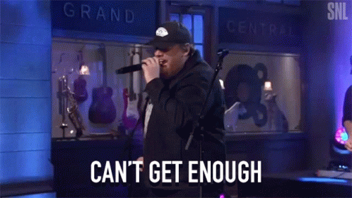 Cant Get Enough Luke Combs GIF - Cant Get Enough Luke Combs Saturday Night Live GIFs