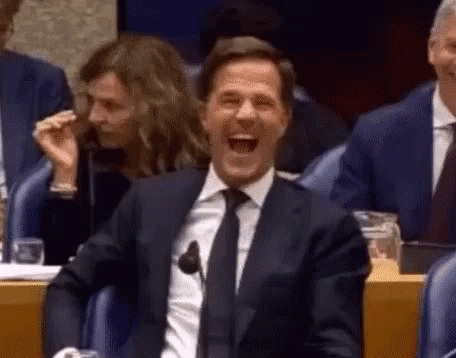 Mark Rutte Laughing GIF - Mark Rutte Laughing Embarrassed - Discover &amp;  Share GIFs