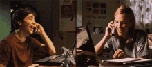 Laughing Together GIF - Long Distance Relationship Laughing Together Phone Call GIFs