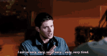 Tired Exhausted GIF - Tired Exhausted Dean Winchester GIFs