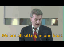 Oettinger Boat GIF - Oettinger Boat We Are All Sitting In One Boat GIFs