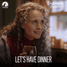 Lets Have Dinner Deb Burwall GIF - Lets Have Dinner Deb Burwall Dashing In December GIFs