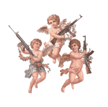 sticker pngangel angels guns sticker pngangel angels guns