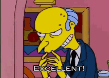 Mr. Burns Excellent GIF - The Simpsons Evil Laugh Excellent GIFs