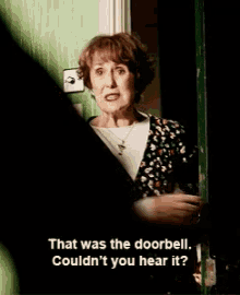 Mrs Hudson GIF - Mrs Hudson Sherlock Doorbell GIFs