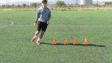 practicando futbol entrenamiento trucos tecnicas