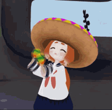 mexico funny music maracas sombrero
