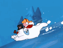 Frosty The Snowman Karen GIF - Frosty The Snowman Karen Sledding GIFs