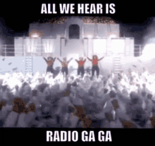 Radio Ga Ga Queen GIF - Radio Ga Ga Queen All We Hear GIFs