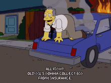 Gil Simpsons GIF - Gil Simpsons Fire GIFs