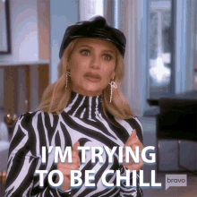 Im Trying To Be Chill Dorit Kemsley GIF - Im Trying To Be Chill Dorit Kemsley Real Housewives Of Beverly Hills GIFs
