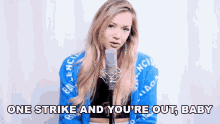 One Strike And Youre Out Baby Emma Heesters GIF - One Strike And Youre Out Baby Emma Heesters Ariana Grande GIFs