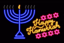 happy hanukkah festivity candles stars celebrate