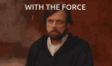 With The Force Luke Skywalker GIF - With The Force Luke Skywalker Brush Off GIFs