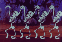 dance dancing skeleton halloween funnybones
