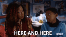 Here And Here Tichina Arnold GIF - Here And Here Tichina Arnold Seth Carr GIFs