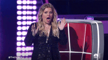 Shocked Kelly Clarkson GIF - Shocked Kelly Clarkson The Voice GIFs