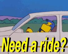 need a ride simpsons