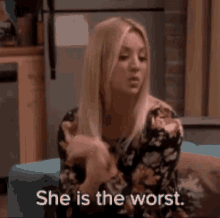 She Is The Worst Big Bang Theory GIF - She Is The Worst Big Bang Theory Penny GIFs