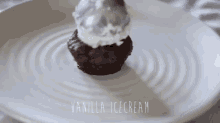 Glorious Chocolate Cupcake GIF - Chocolate Cupcake Ice Cream GIFs