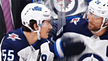 Winnipeg Jets Kiss On Head GIF - Winnipeg Jets Kiss On Head Kissing Head GIFs