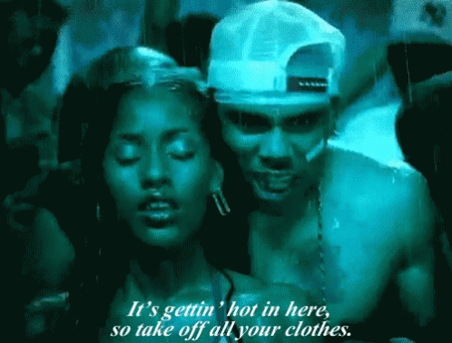 Nelly Gettin Hot GIF - Nelly Gettin Hot Off Shirt - Discover & Share GIFs