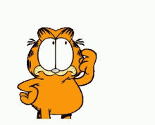 Garfield Thinking GIF - Garfield Thinking Think GIFs