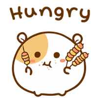 Hamster Bean Hungry Sticker - Hamster Bean Hungry Eat Stickers