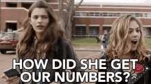 How Did She Get Our Numbers How GIF - How Did She Get Our Numbers How Weird GIFs