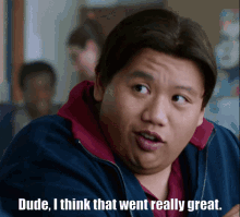 I Think That Went Really Great Jacob Batalon GIF - I Think That Went Really Great Jacob Batalon Spiderman Far From Home GIFs
