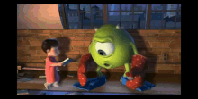 monsters inc boo sneeze disinfectant mike