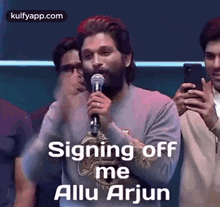 signing off me alluarjun allu arjun thank you love you latest