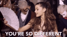 youre so different different fan right there ariana grande