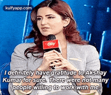 i definitely have gratitude to akshaykumar for sure. there were not manypeople willing to work with me reblog interviews babe tbh hindi