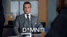 Damnit GIF - Damn It Gabriel Macht Harvey Specter GIFs