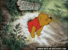 Winnie The Pooh GIF - Stuck Winnie The Pooh Rabbit GIFs